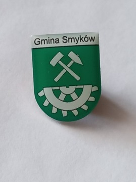 Herb gmina Smyków przypinka pin odznaka wpinka