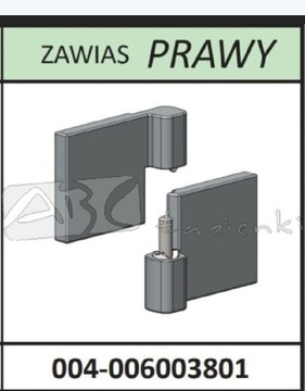 Radaway Essenza New zawias do kabiny/parawanu