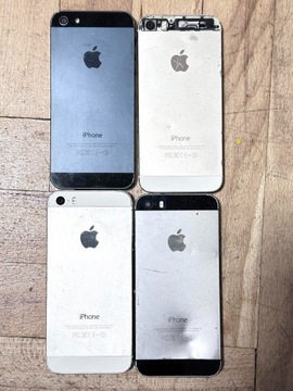 4 sztuki Smartfon Apple iPhone 5S 3x Model A1457 1x A1429