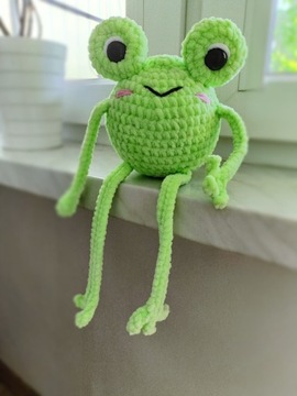 Maskotka żaba handmade 