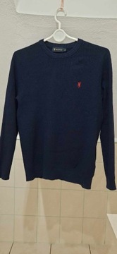 Sweter Polo Sport M/48 granatowy bdb męski Ralph