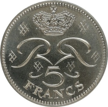 Monako 5 francs 1971, KM#150