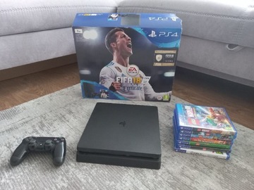 Playstation 4 PS4 Slim 1tb + zestaw gier