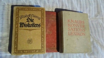 Unikatowe książki niemieckie 3 szt. 1911- 1934r. 