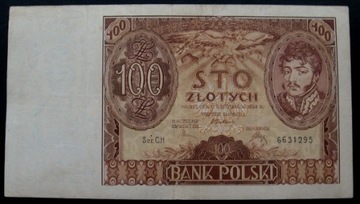 2szt:100zł1934 C.H.krp po każdej literze,10zł1940 