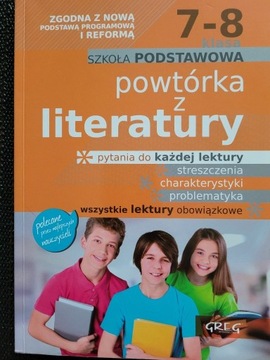 POWTORKA Z LEKTURY 7-8 klasa 