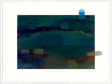 Obraz Akwarelowy "Światła nocy" oprawa 53 x 43cm