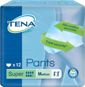 TENA Pants Super Medium, majtki chłonne 12 szt