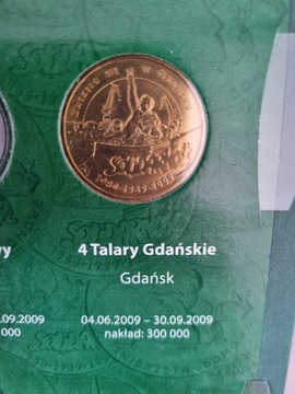 4 Talary Gdańskie Moneta zastępcza