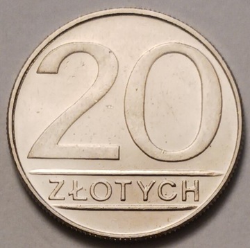 20 zł złotych 1987 r.