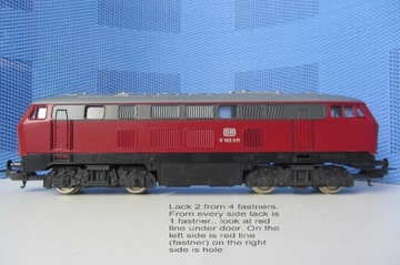 Lokomotywa Lima H0 Diesel locos. Locomotive DB, 