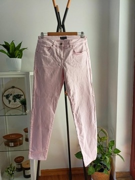 Wiosenne różowe jeansy Luisa Spagnoli 44 XXL
