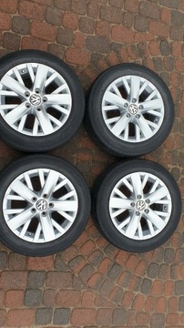 Felgi aluminiowe srebrne borbet vw 5x112