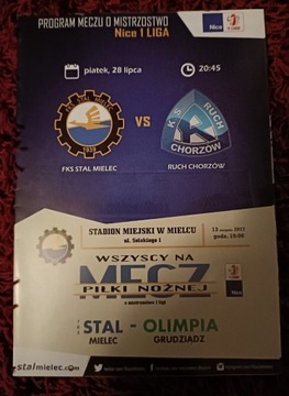 Program Stal Mielec - Ruch Chorzów 2017/18