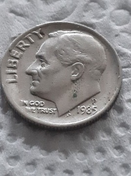 One dime 10 centów USA 1985r W 19