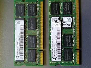 Pamięć RAM - 2x2GB PC2-6400S-666-12-F0 