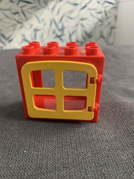 Lego duplo okno czerwone