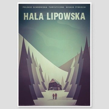 Hala Lipowska Plakat Beskid Żywiecki