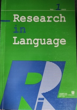 Research in language Lewandowska, Stalmaszczyk 1.