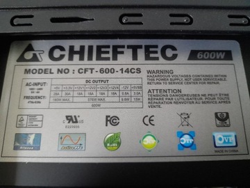 Zasilacz serwerowy Chieftec CFT-600-14CS