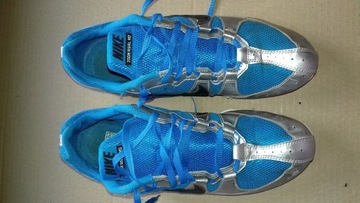 Buty piłkarskie Nike kolce niebiesko srebrne 27cm