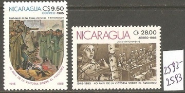 40 lat zakoń II wojny świat. Mi2592/93 - Nikaragua