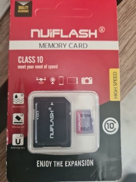 Karta pamięci 256gb micro sd z adapterem