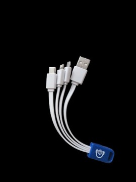Kabel USB 3 w 1 micro typ C, iPhone 3 wejścia 