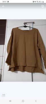 Bluza  camel bawełna 