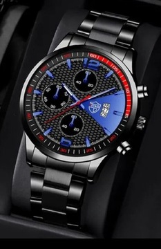 Zegarek męski czarna bransoleta model 2024