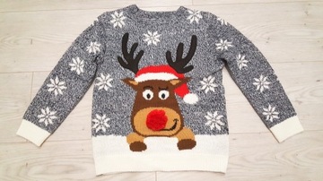 Sweterek świąteczny Rebel 122 6-7l