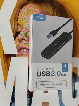 4 porty USB Hub 3.0, Ultra Slim USB 3.0 adapter 