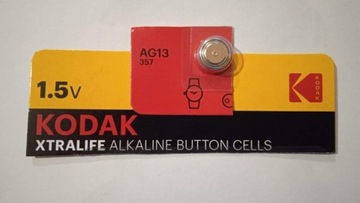 2xBateria Kodak, alkaliczna guzikowa AG13,LR44