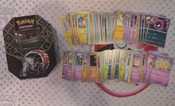 Pokemon tcg 100 kart + puszka + gratisy ENG