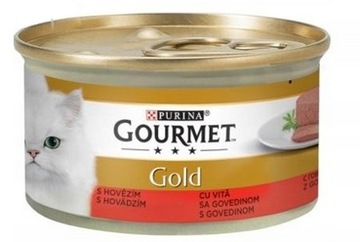 Gourmet Pastete Mus 85G WOŁOWINA 8sztuk