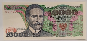 Banknot PRL  10000 zł. 1988 r. seria CS UNC 