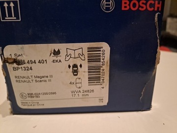 BOSCH BP1324 - KLOCKI PRZÓD SCENIC MEGANE 09-