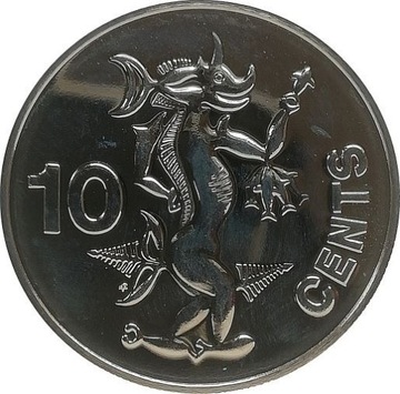 Wyspy Solomona 10 cents 1980, prooflike KM#4