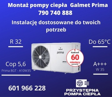 Montaż pompy ciepła galmet 10 kw 