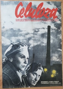 Celuloza, Berman, 1954, bardzo rzadki plakat, RARE