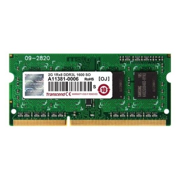 Dwie pamięci TRANSCEND 4GB (2x2GB) 1Rx8 DDR3L 1600