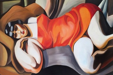 Kopia obrazu Tamary Łempickiej - Piękna Rafaela
