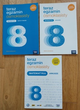 Teraz egzamin ósmoklasisty MATEMATYKA 3 książki