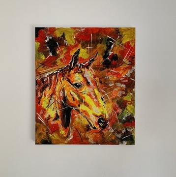 Obraz „Kasztan” akryl na płótnie 30x35