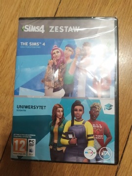 Zestaw The Sims 4 + Uniwersytet PC PL, nowa 