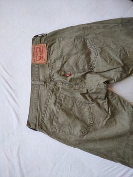 Spodnie Levi's 501  zielone W32 L32