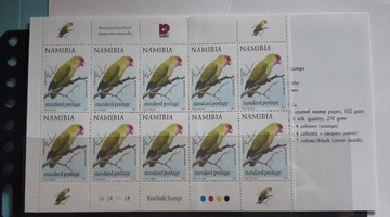 Znaczki czyste Namibia  z 1997r Mi882 Papuga 1 szt