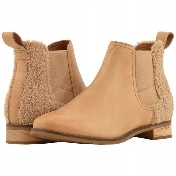 BOTKI TOMS ELLA HONEY LEATHER ANKLE BOOT R.38