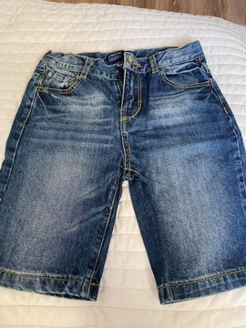 RESERVED spodenki chłopiec jeans 128 