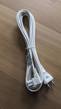 Kabel Ikea Symfonisk, 3.5 m, biały w oplocie